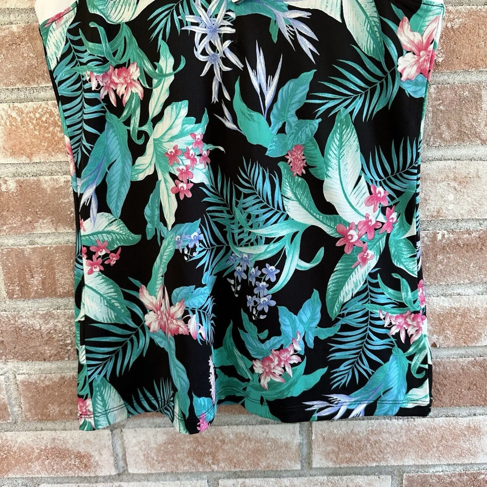 NWT Tommy Bahama Golf Tennis Sleeveless Polo Shirt Tank XS Tropical Green - Image 2