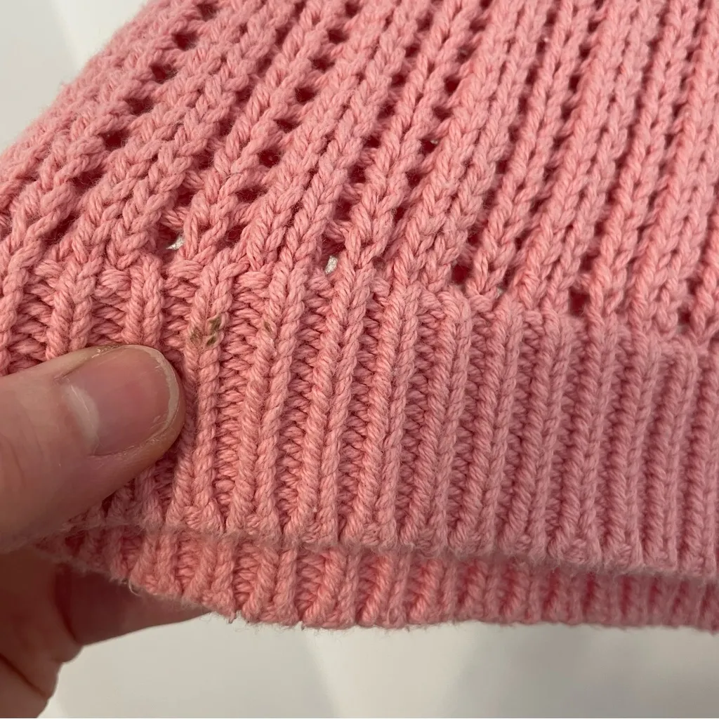 LEVI'S LEVIS Baby Blue Sweater Vest PINK COLOR Sleeveless Cotton Crop Top Tank - Image 8