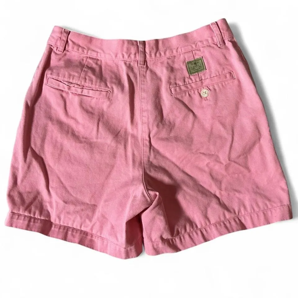 Lauren Ralph Lauren Petite Pink Cotton Chino Shorts Size 6P - Image 2