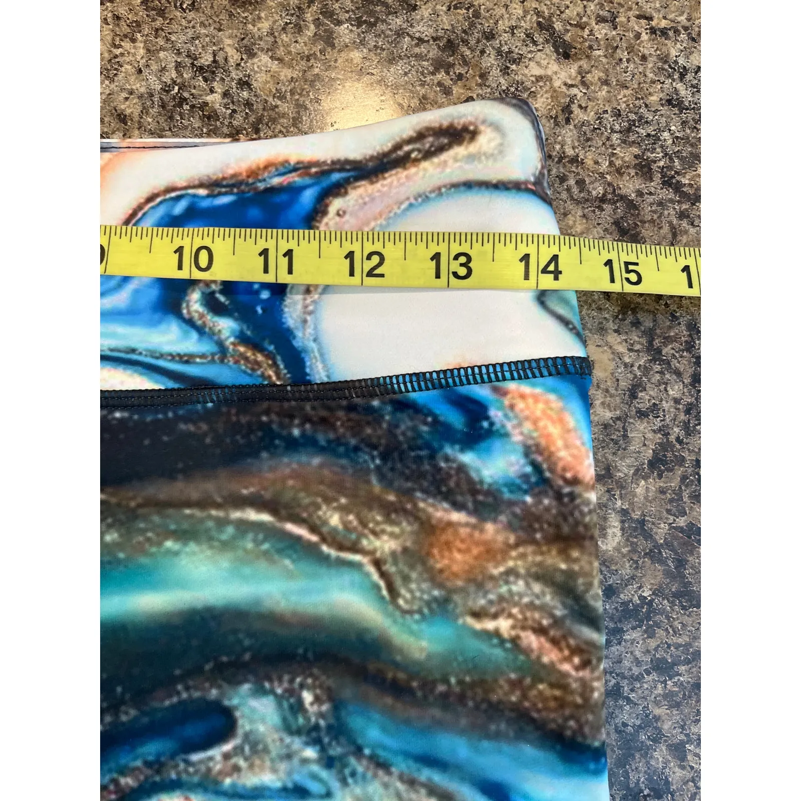 Wod‎ Bottom Medium Watercolor Athletic Shorts Blue - Image 4