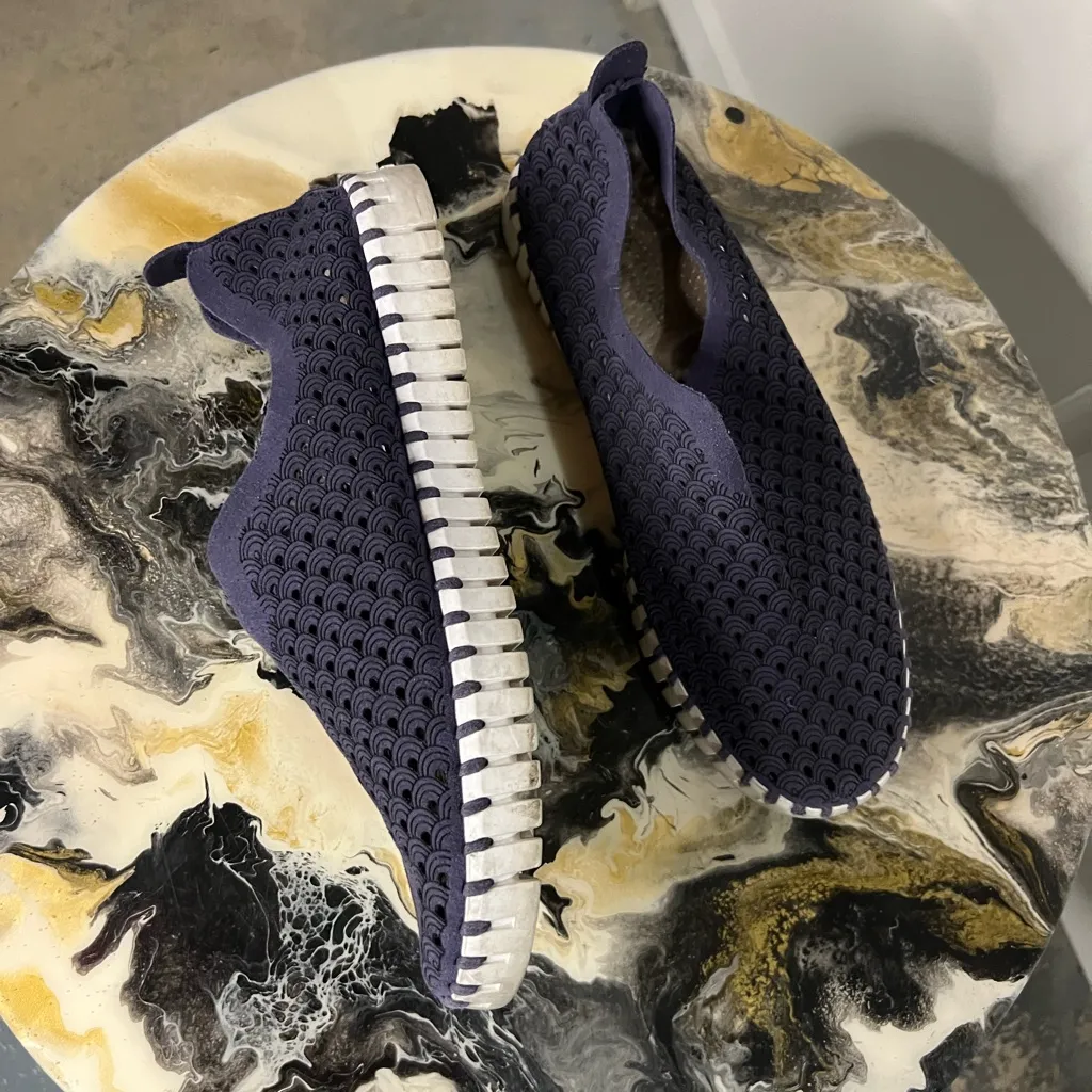 Ilse Jacobsen Tulip 139 Slip On Flat Navy 39 Blue Size 8.5 - Image 6