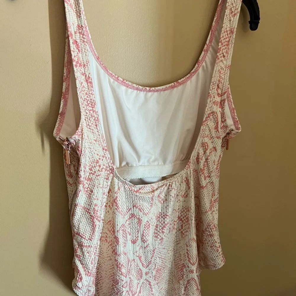 Carman Marc valvo pink snakeskin one piece 12 - Image 8