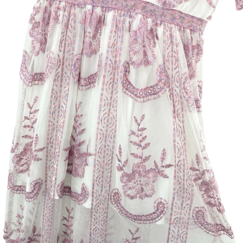 Altar'd State Women’s Embroidered Floral Lace Maxi Dress - Image 9