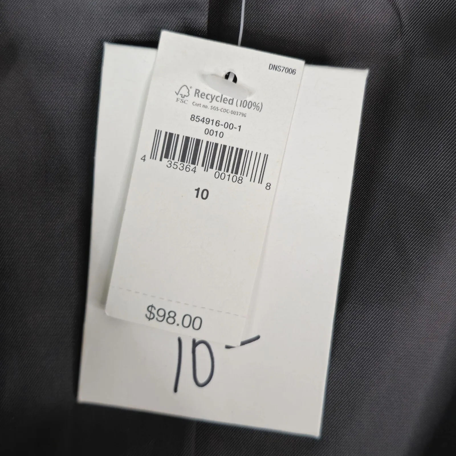 Gap Blazer Jacket Womens 10 Black 2 Button Business Professional New $98 - Image 5