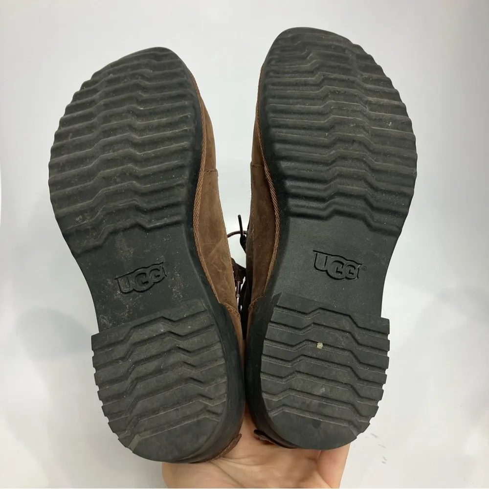 UGG Tulane ankle lace up boots brown‎ women’s size 8 trendy winter casual - Image 7