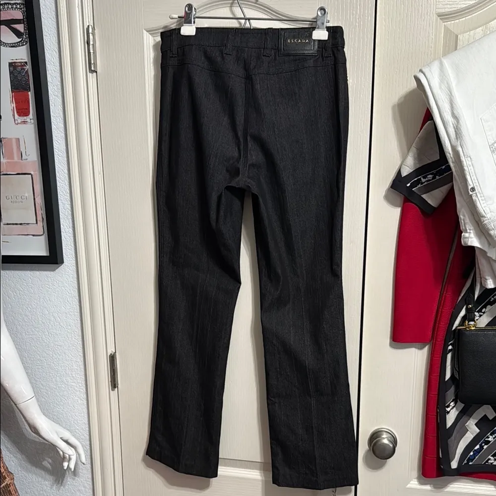 💖 Escada Y2K 2000s Black Jeans Size 8 - Image 3