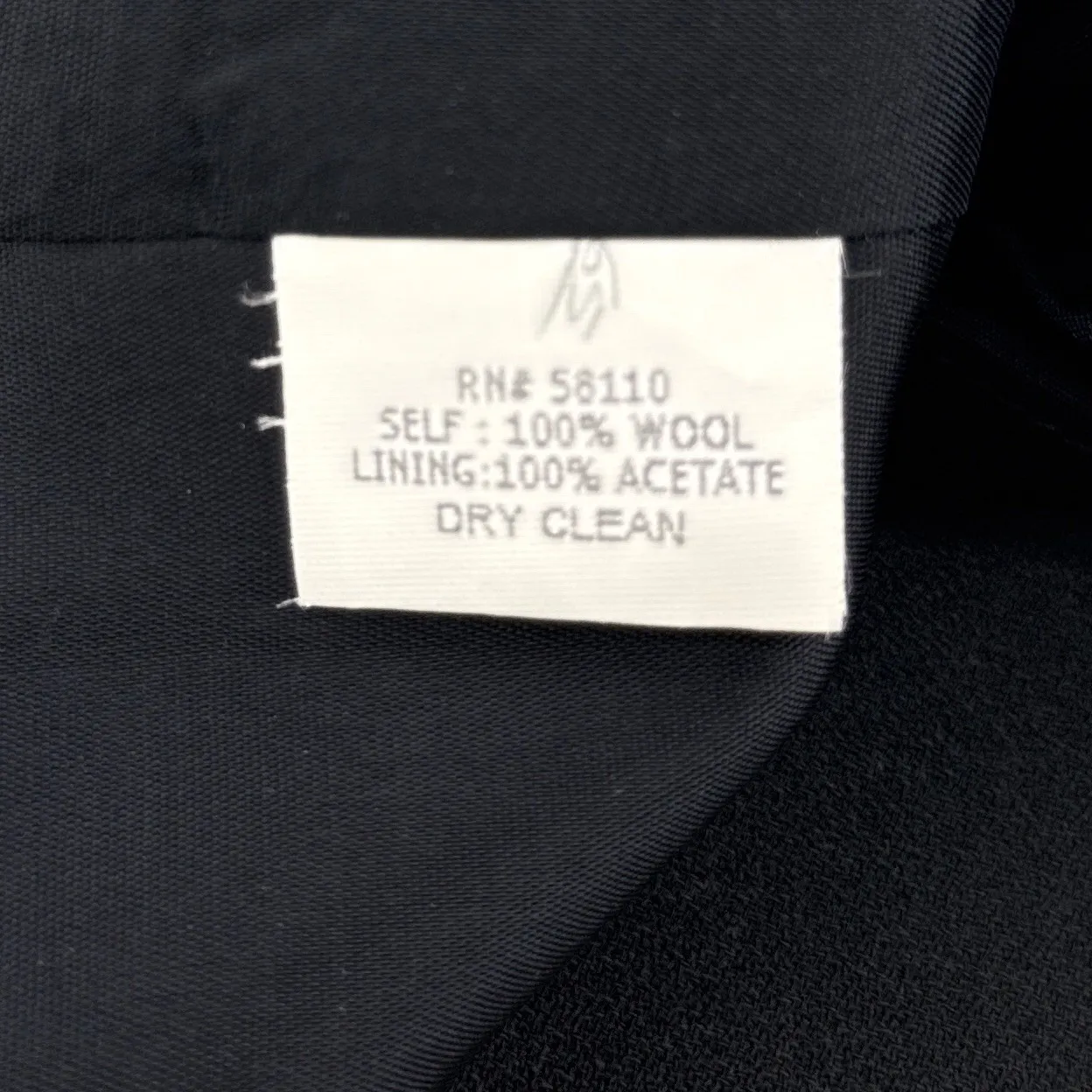 David Meister Black 100% Wool Sheath Dress Detail Knee Length‎ Sleeveless Size 6 - Image 7