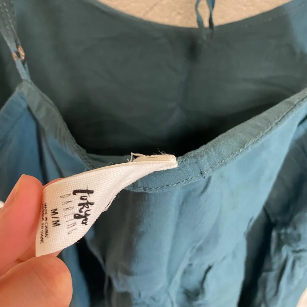 Teal sequin spaghetti strap top - Image 7