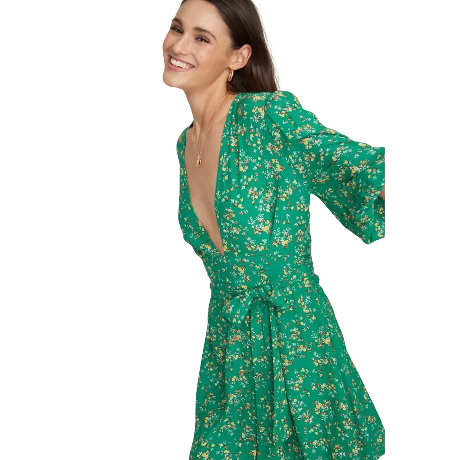 Faithfull the Brand Margot Floral Mini Dress‎ Size 6 - Image 7