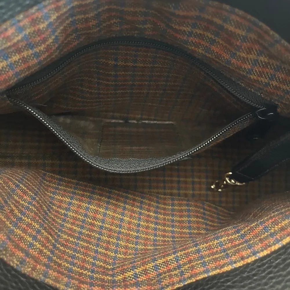 Brighton Vintage Black Brown Shoulder Bag VGUC - Image 7