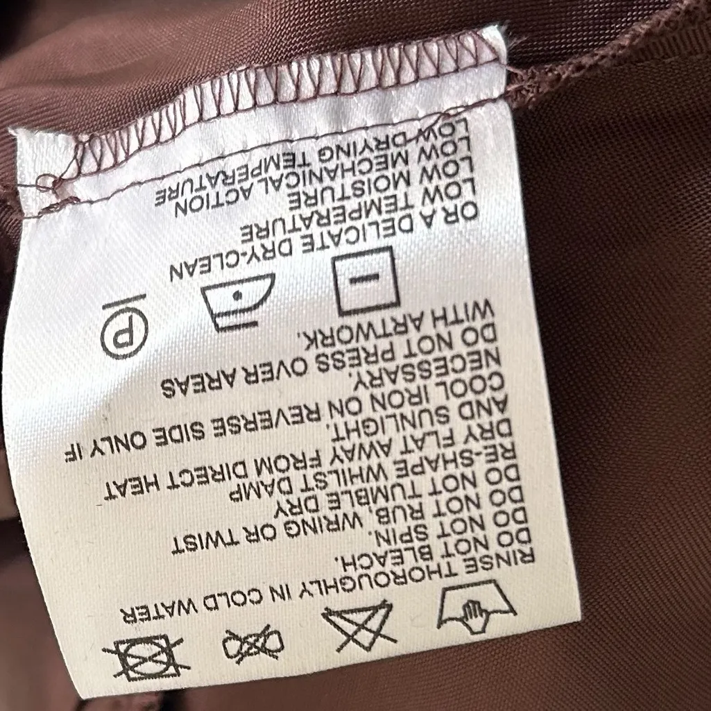 Karen Millen Y2K tulle Floral Midi Skirt Fairycore Whimsigoth Brown Black Sz 4 - Image 6