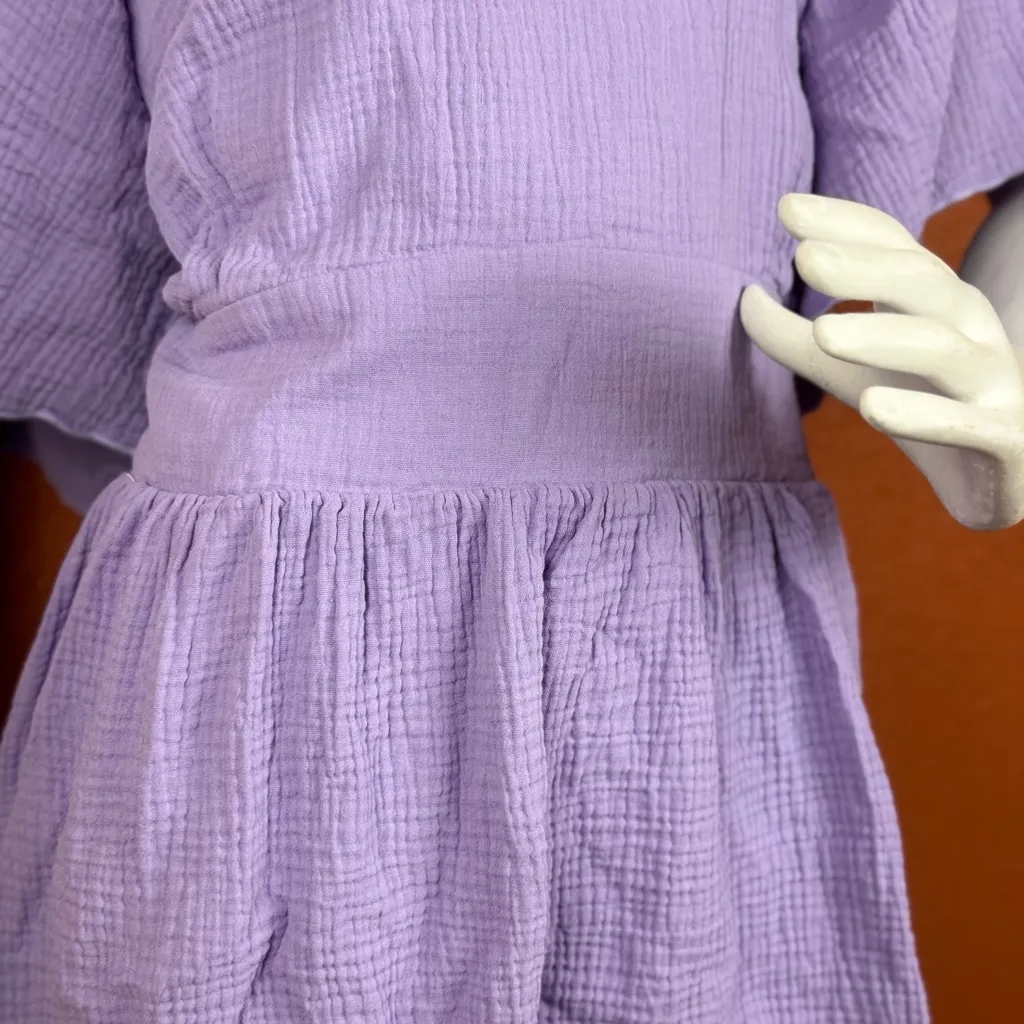 Ivy City Co Elegant Lavender Dress with Ruffle Details Size XS Purple - Image 8