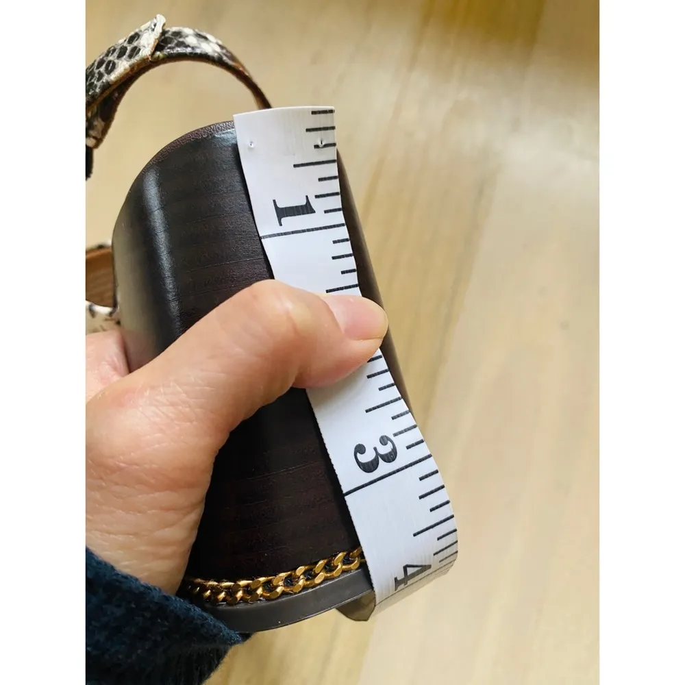 Tory Burch Slingback snakeskin embossed leather sandal - Image 10