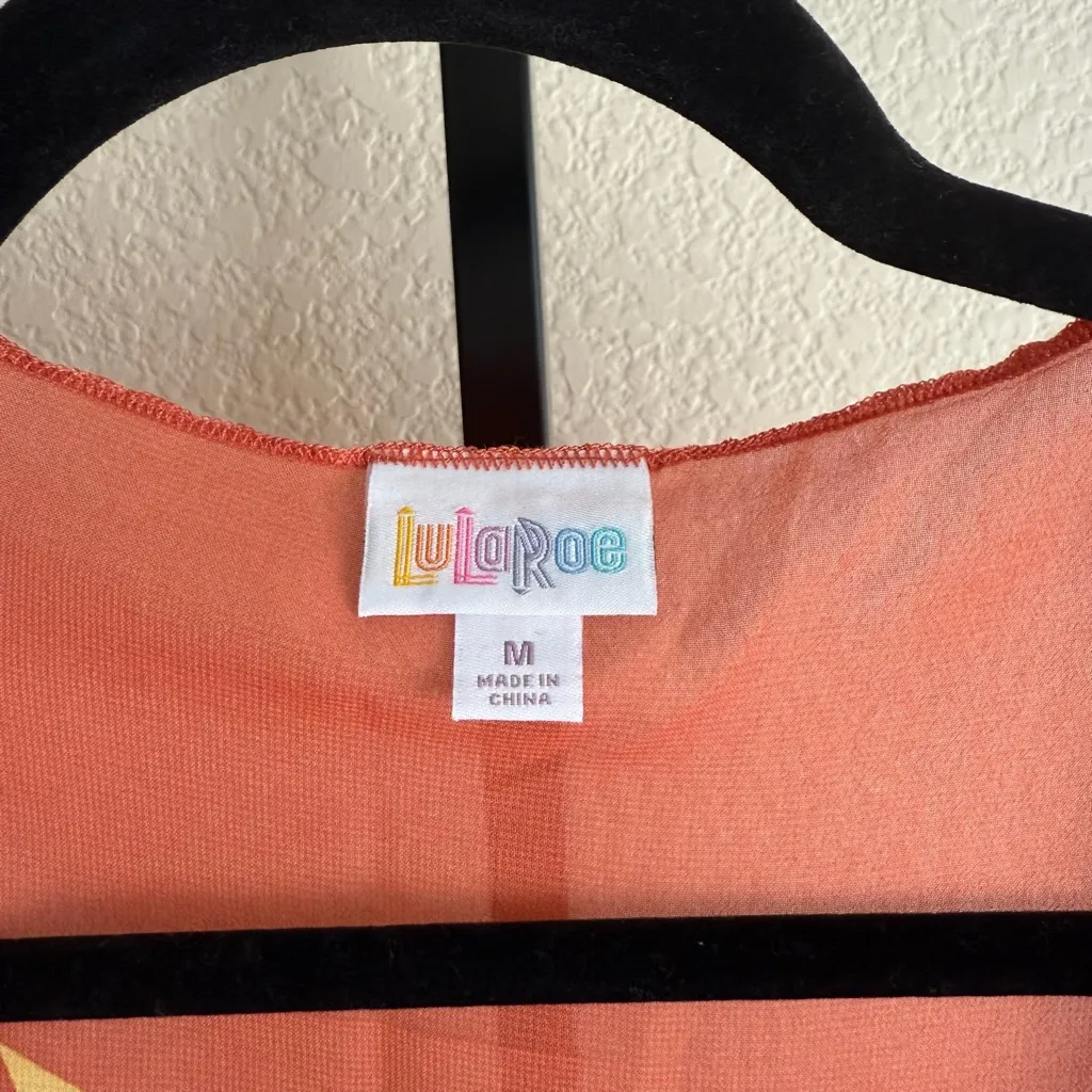 Floral Kimono Cardigan Medium Sheer Lightweight Open Front Layering Boho Chic - Image 5