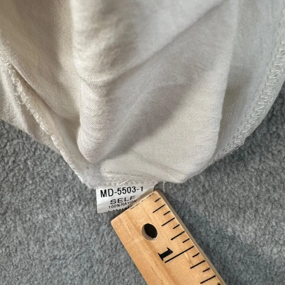 Minuet Beaded Halter Neck Mini Dress Yellow Women's Large Keyhole Layered - Image 10