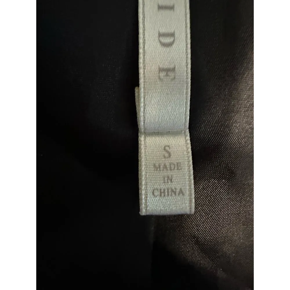 Truth & Pride Black Blazer Size Small Office Basic Capsule Open Front Silk - Image 3