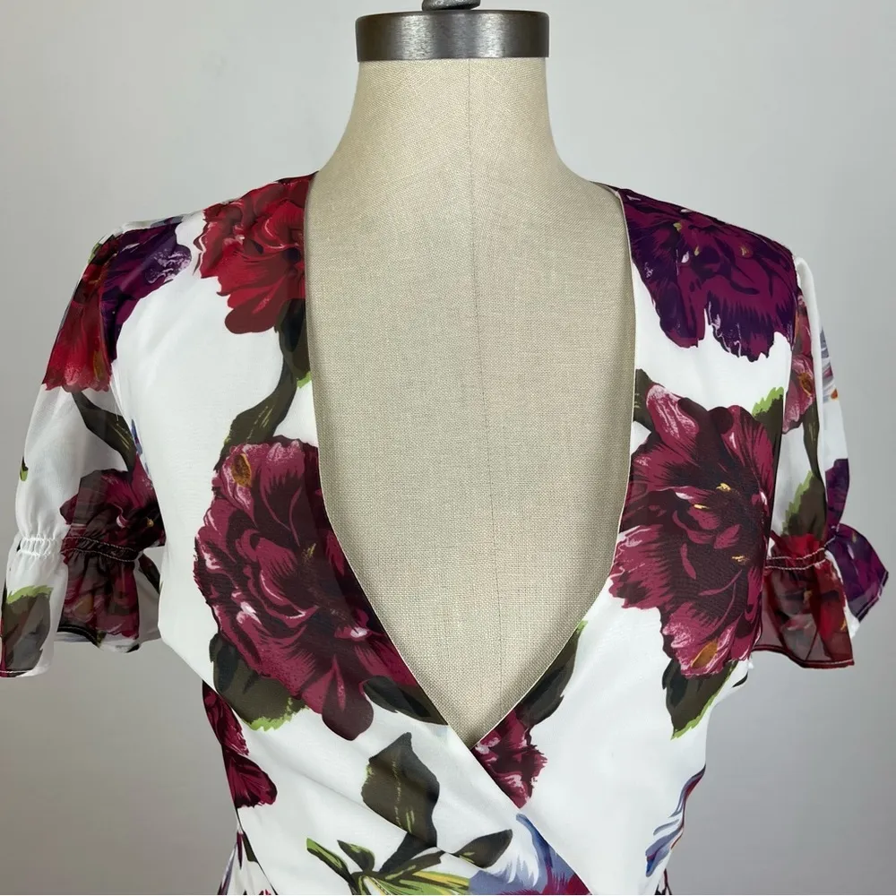 Privacy Please Larissa Mini Dress in Lilac Floral - Image 4