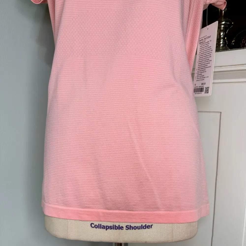 Lululemon Swiftly Tech 2.0 Short Sleeve Shirt Womens Size 16 Dew Pink NWT - Image 5