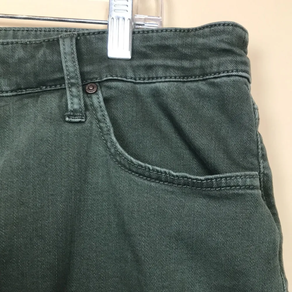 Chico’s Women’s So Slimming Girlfriend Slim Leg Ankle Olive Green Denim Jeans - Image 5