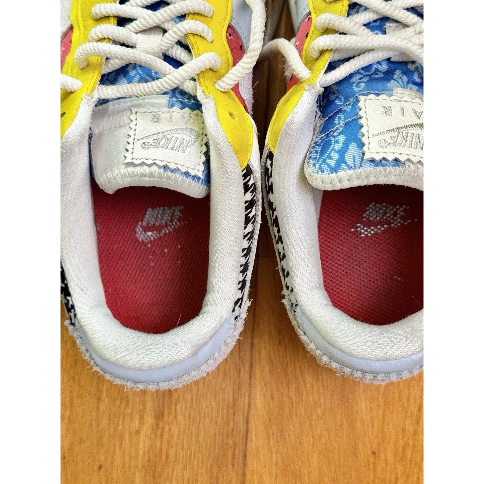 Nike Women’s Air Force 1 Patchwork Low Shadow Multi Print Houndstooth Size US 8 - Image 10