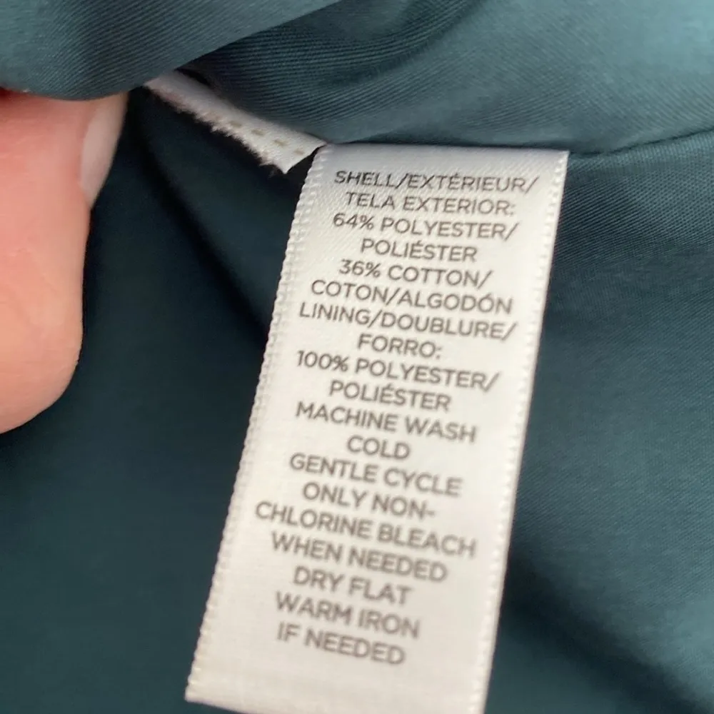 Ann Taylor loft blue skirt with fringe hem - Image 5