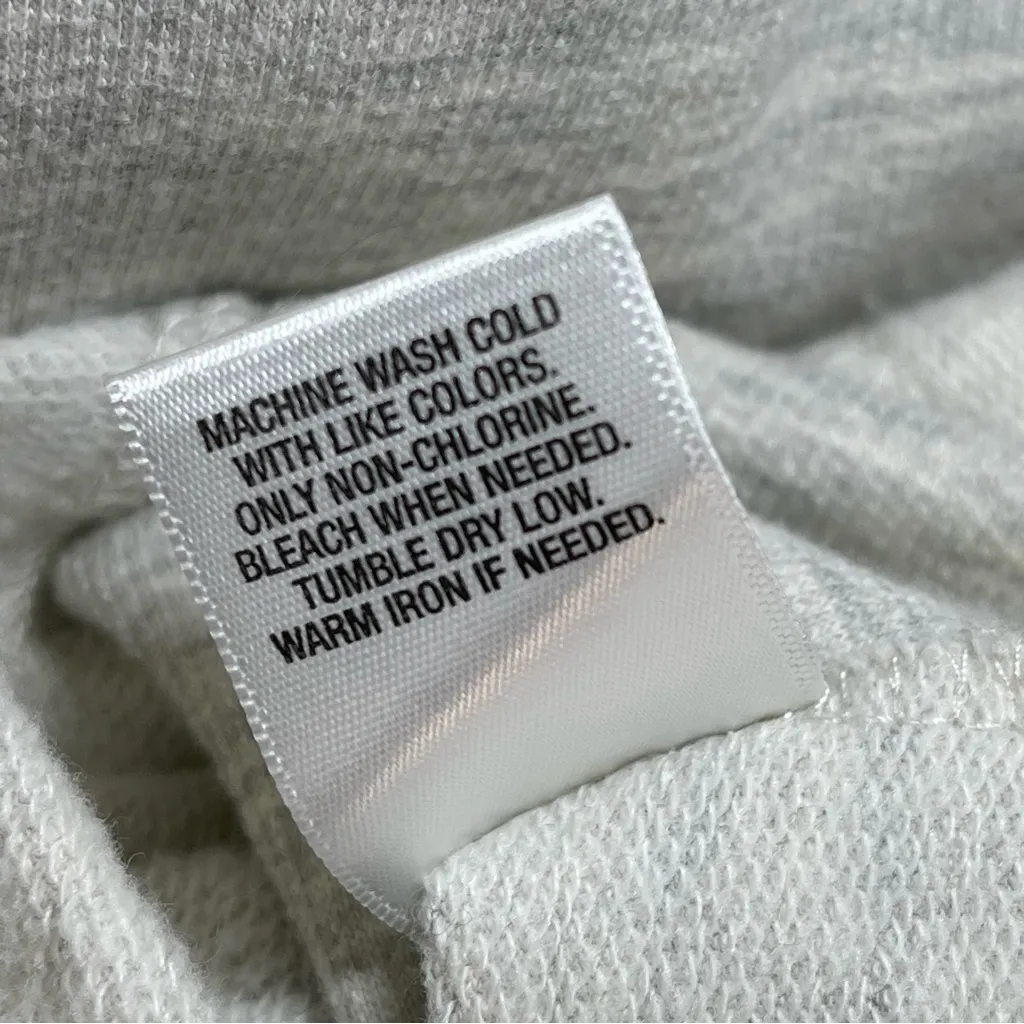 dressbarn Sunday |  Oatmeal V-Neck Hooded Sweatshirt With Floral Embroidery | XL - Image 12