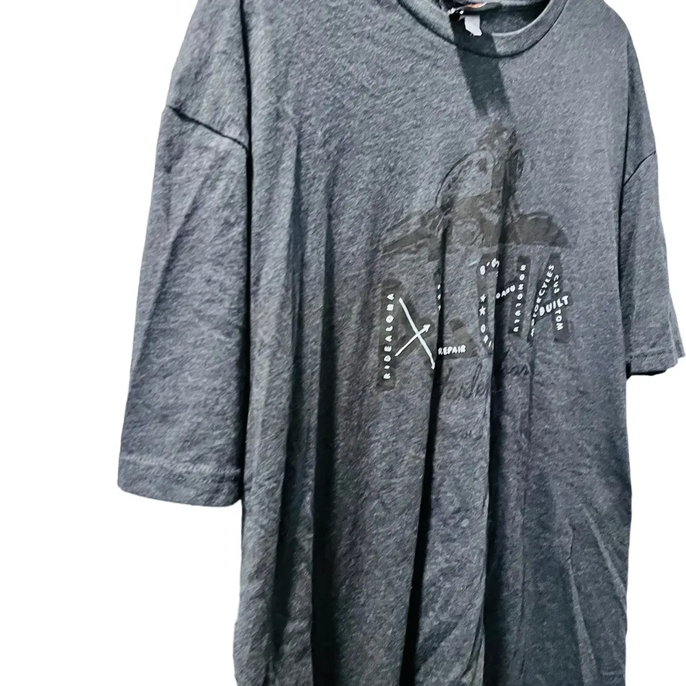 Harley Davidson Aloha Motorcycle Women's Gray T-Shirt Size XXL Short Sleeve - Image 6