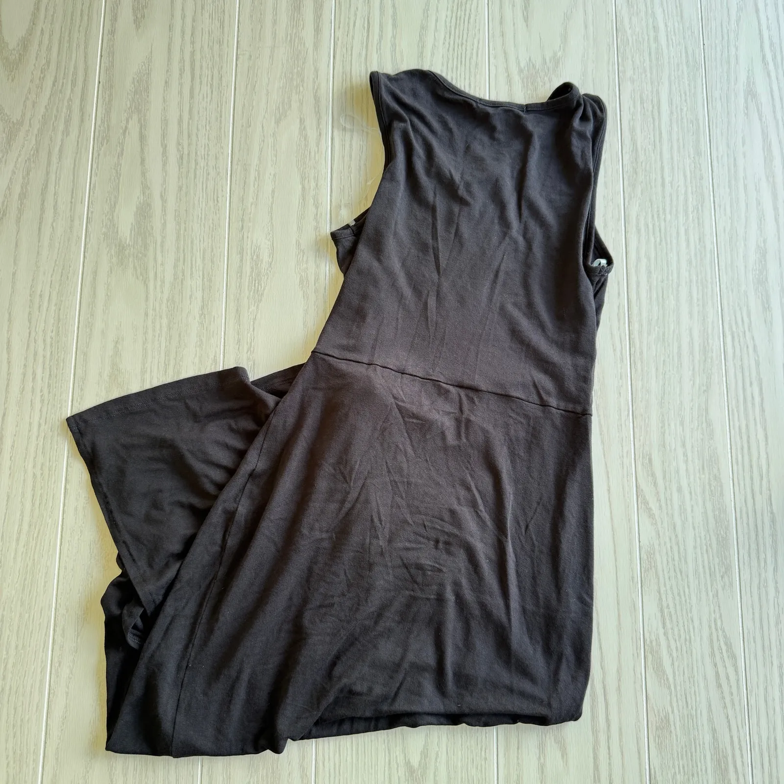 Papaya Women's Small Sleeveless Side Twist Black Long Dress - Image 6