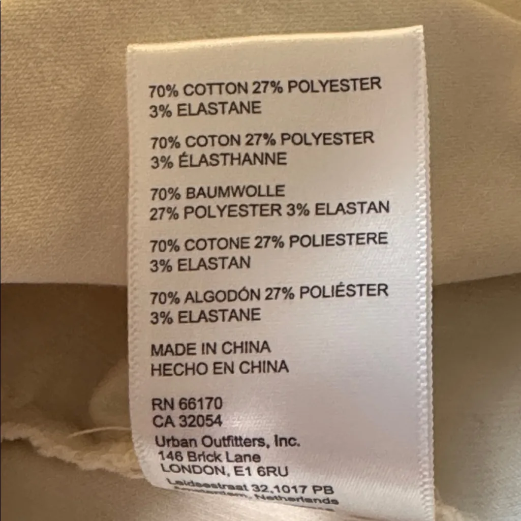 NWT Urban Outfitters Off-White Halter Romper Shorts Star Zipper Inseam 1.5” - Image 13