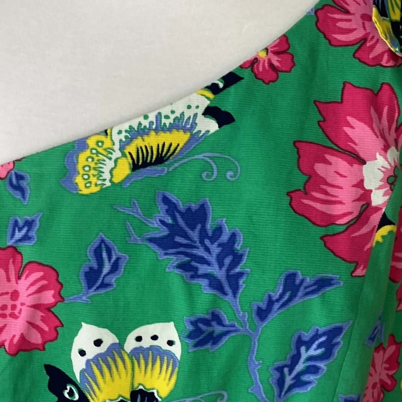 Talbots Dress 12 Retro One Shoulder Cocktail Dress Butterfly elegant occasion - Image 12