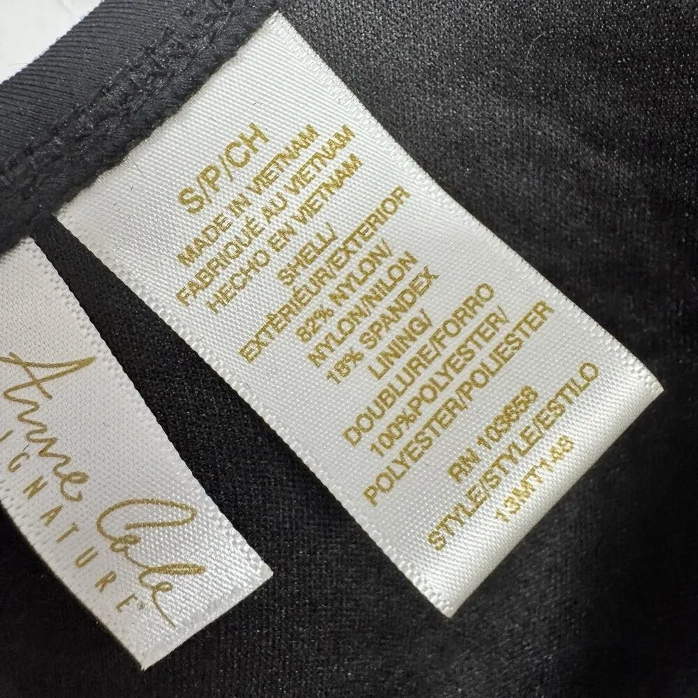 Anne Cole Blue Twist Tie Halter Bikini Top Womens S Swimsuit Beachy Vacation - Image 4