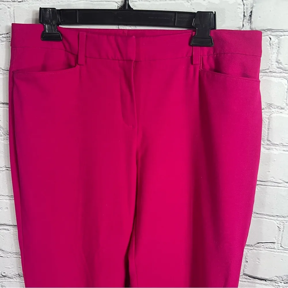 Women's New York & Company Bright Pink Classic Stretch Dress Pants Size 8 (A1) - Image 2