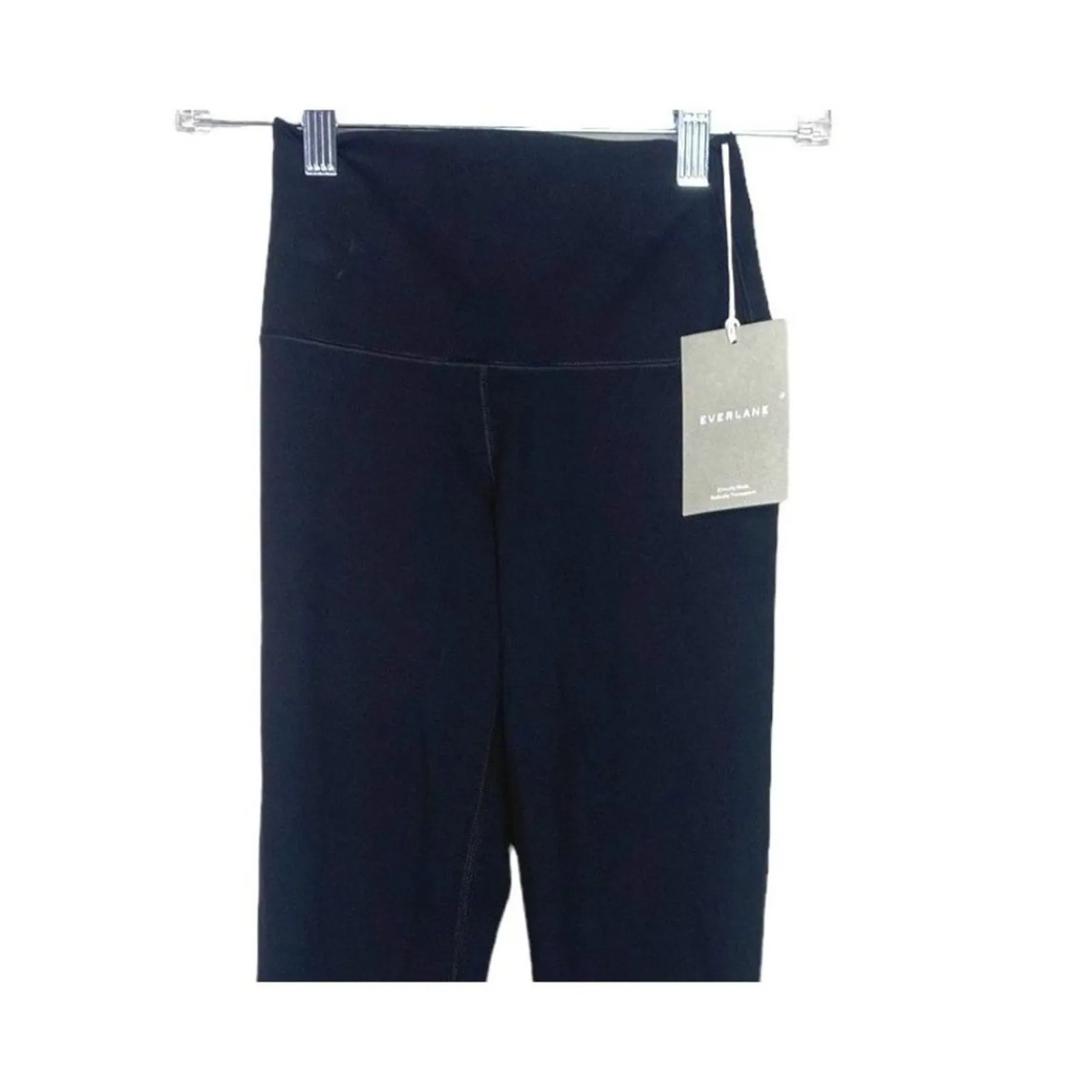 NWT Everlane ReNew Perform Cropped Athletic Mid Rise Leggings XS Black #4326 - Image 2