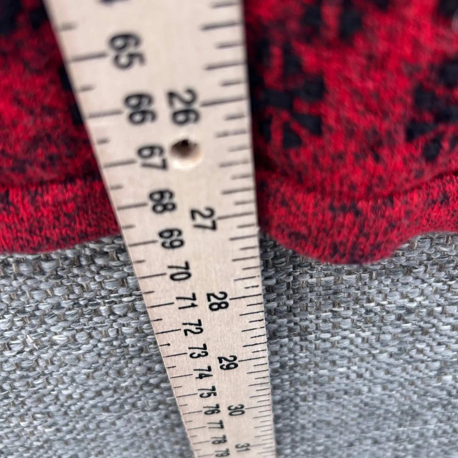 J Jill Womens Sweater Size XL Floral Diamond Pattern Soft Warm Cozy Cool Weather Red - Image 11