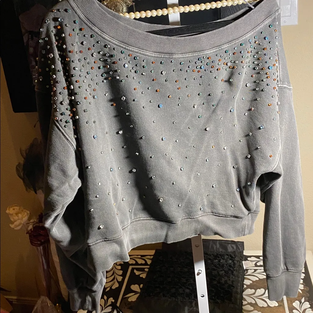 Free People Cool Rider Embellished Pullover Sweater. - Image 10