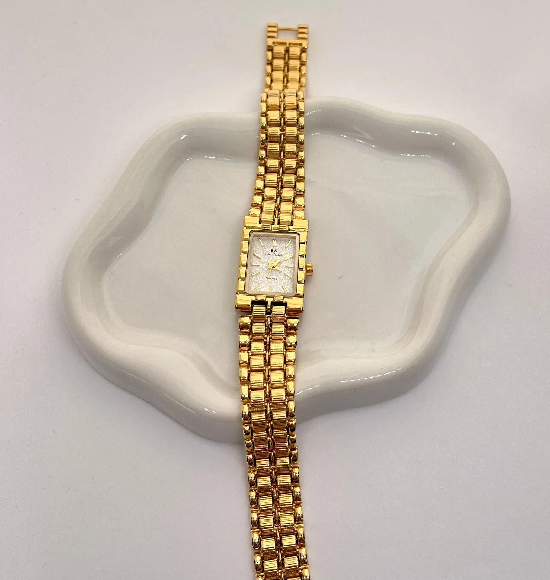 14K Gold Plated Sterling Silver Vintage Style Watch - Image 2