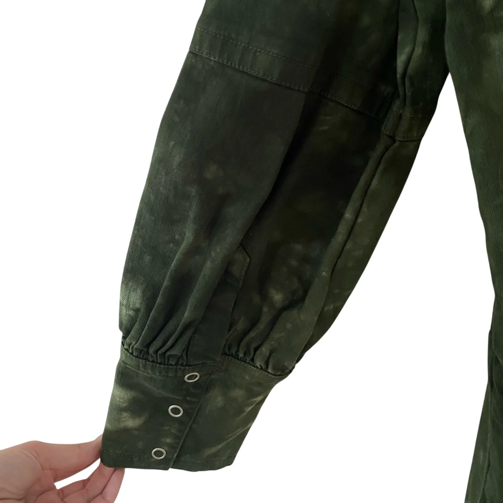 Anthropologie Something Navy Edie Long Sleeve Dress Green Tie Dye Size XXL NWT - Image 9