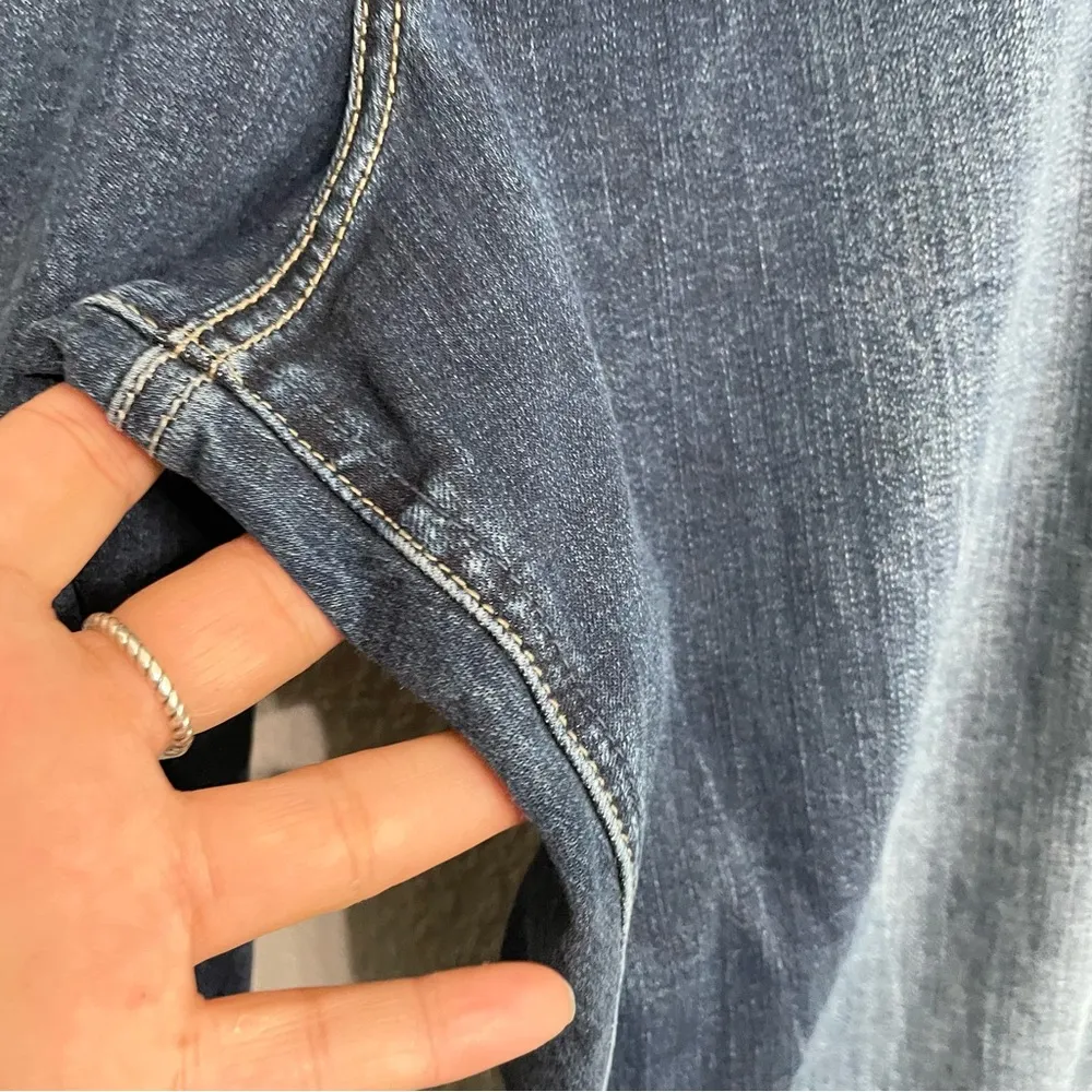 Silver Jeans Womens Denim Blue Boyfriend Stretch Light Distressed Plus Size 24 - Image 8