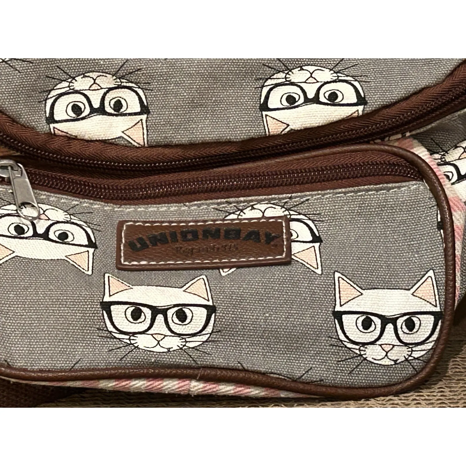 Union Bay Fanny Pack With‎ Cats Design 12 X 6 adjustable strap - Image 2