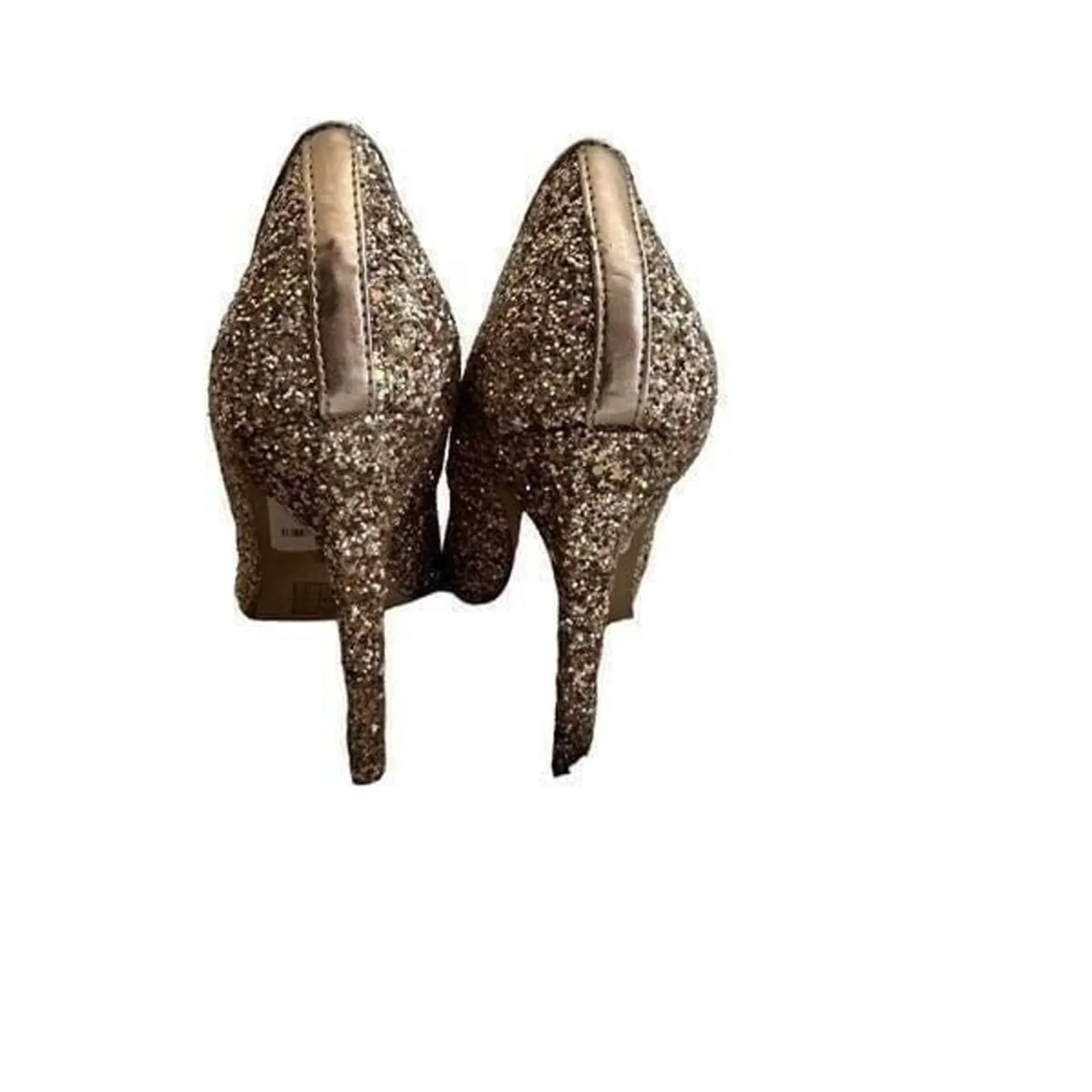 TOPSHOP Sparkly Gold Glitter Gemini Pumps • Size 6.5 •‎ NWT - Image 5