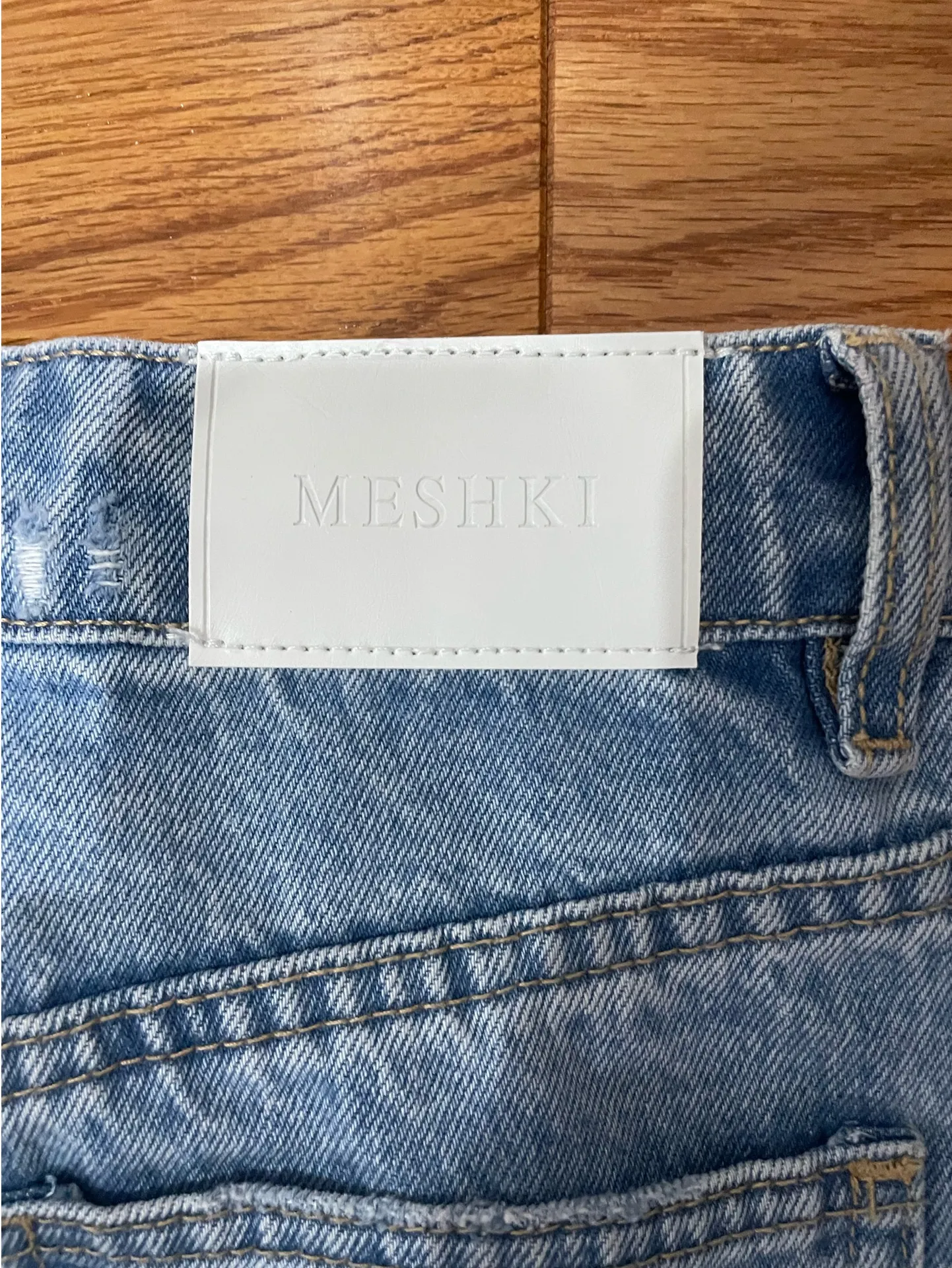 Meshki Denim Jeans Light Blue Mom size AU 7  - Image 3