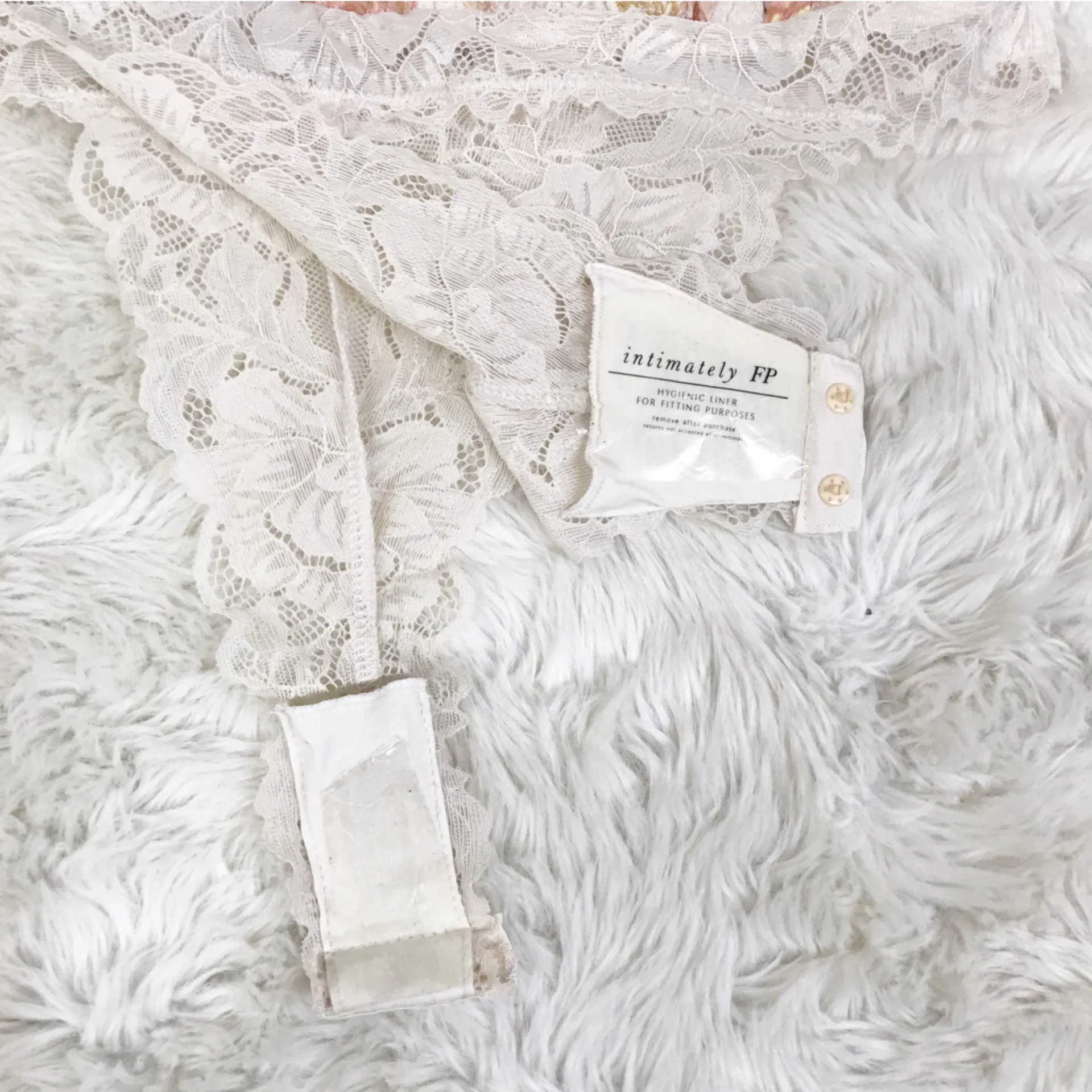 INTIMATELY FREE PEOPLE Cream Floral Print Bell Sleeve Bodysuit Bohemian Small‎ - Image 12