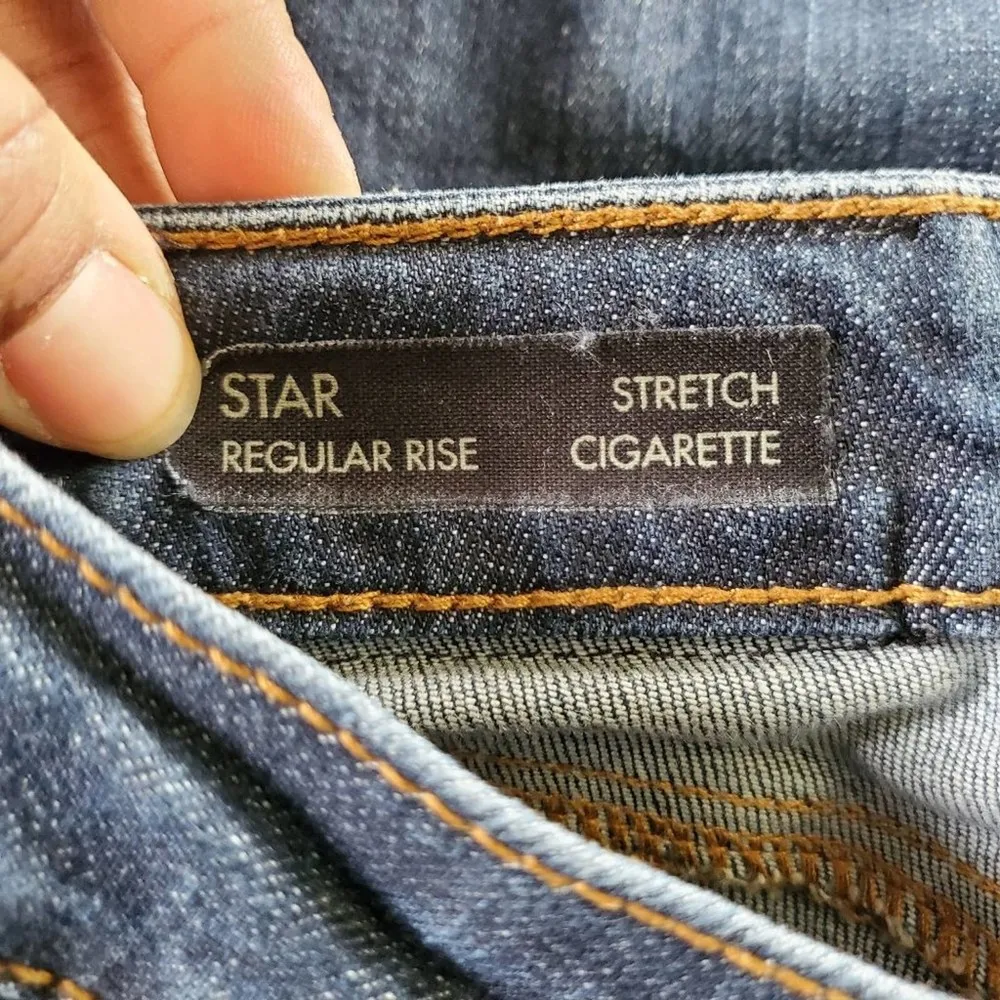 Buffalo David Bitton Blue Star Cigarette Jeans 27 - Image 8