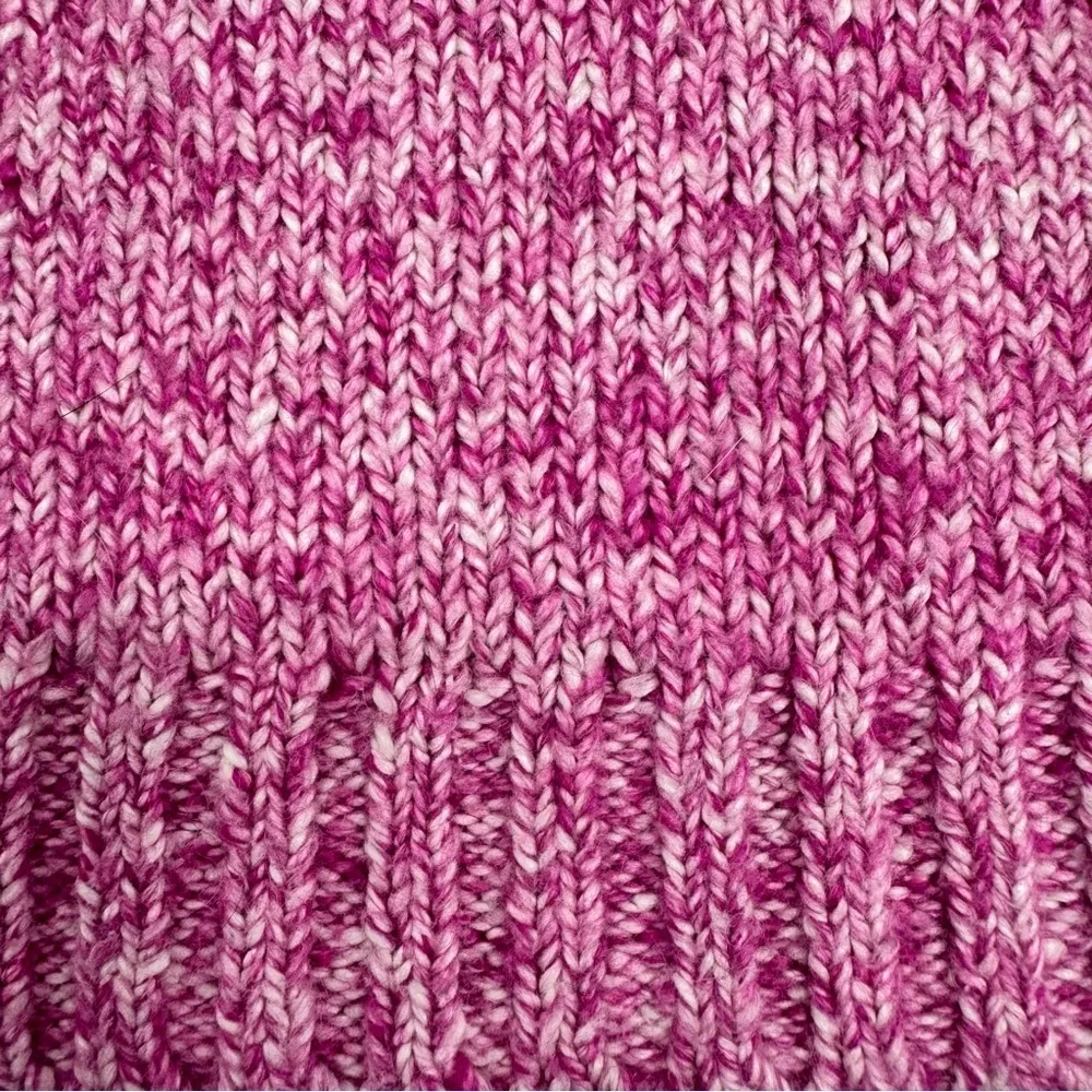 Tommy Hilfiger Fuchsia Pink & Cream  Cable Knit Crewneck Sweater Barbie XL - Image 9