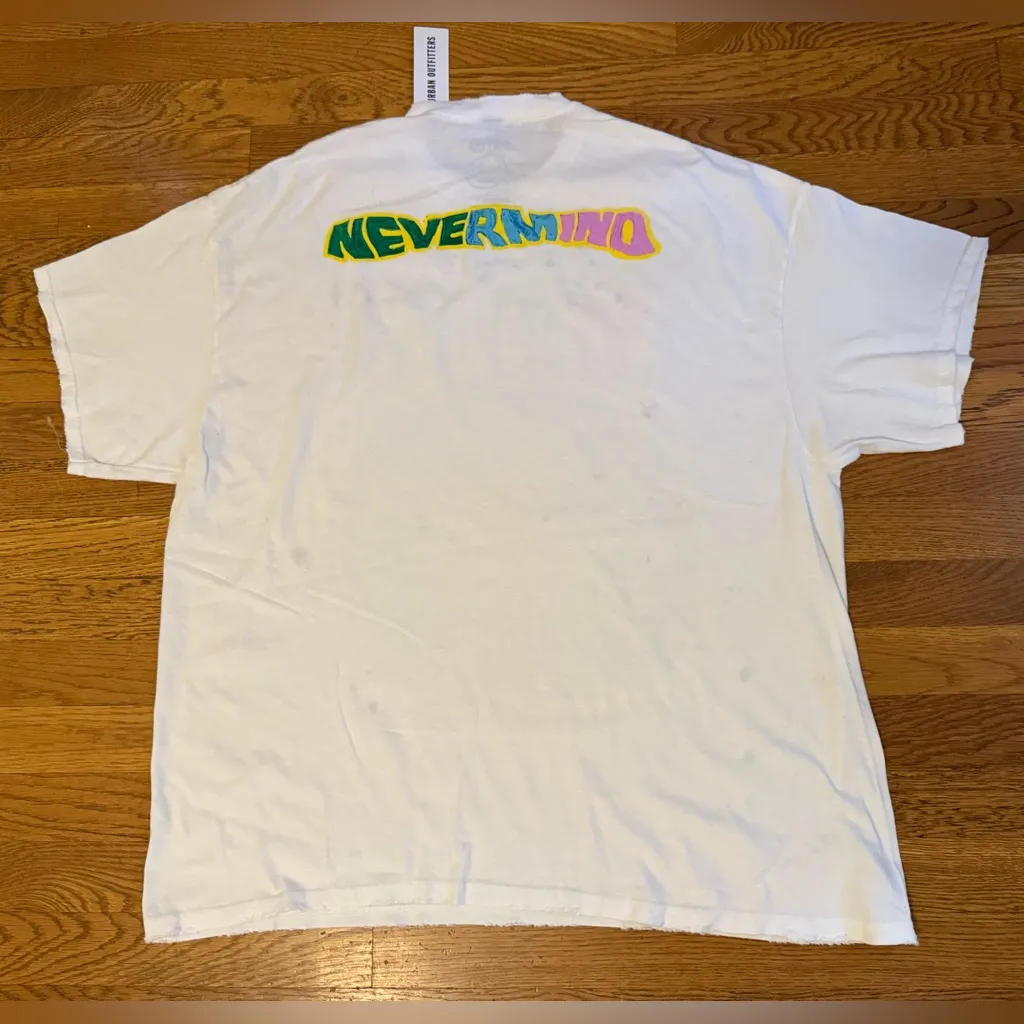 Nirvana Distressed T-shirt Dress white size S/M - Image 13