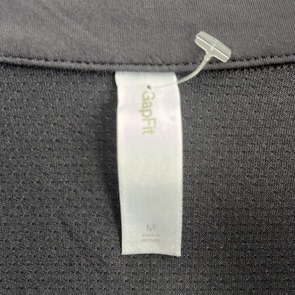 GAP Women's gray athletic‎ zip up top women’s size medium - Image 2