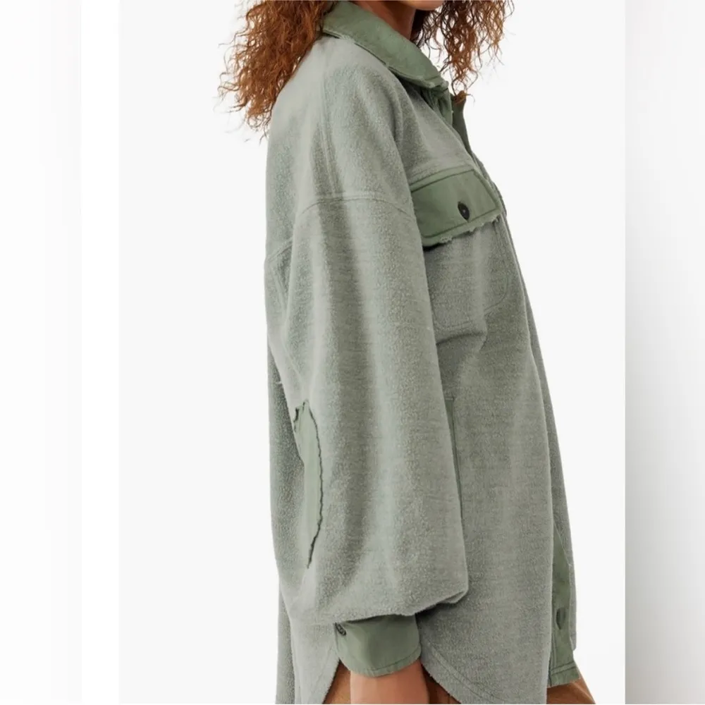 Ruby Shacket in Jaded Green - Image 3