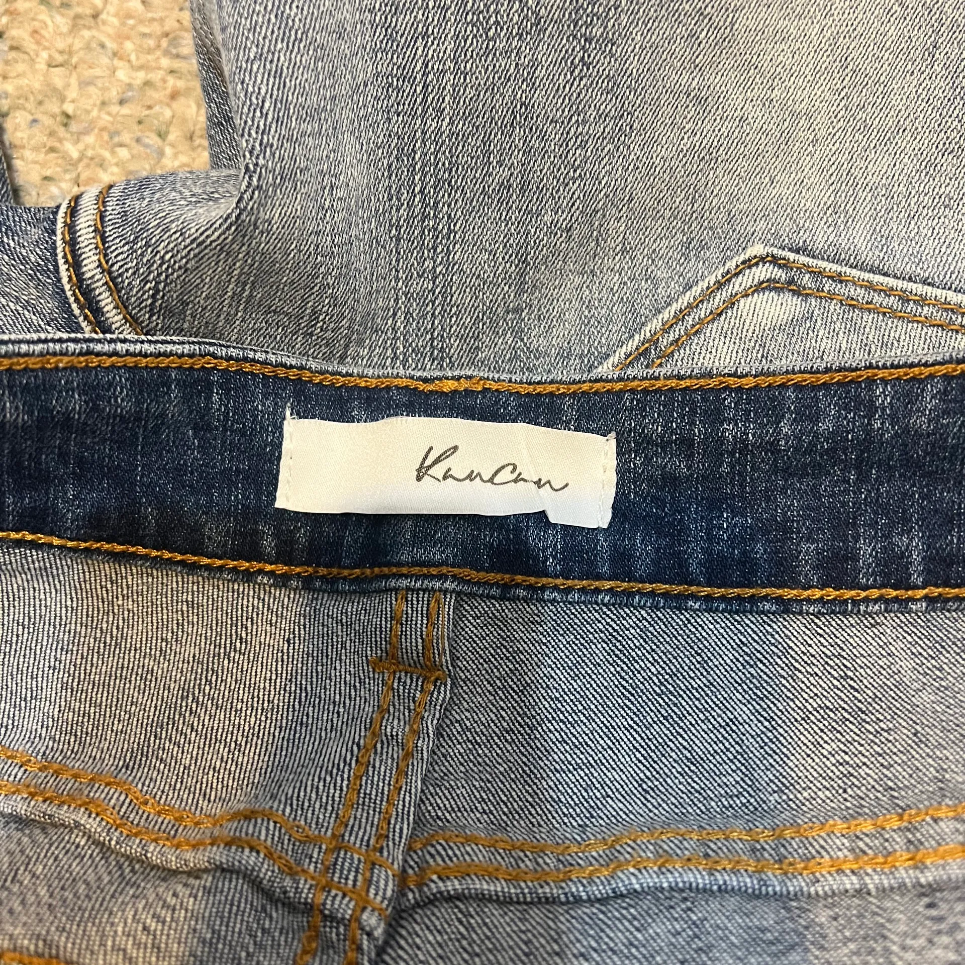 KanCan USA KanCan Clairie Mid Rise Distressed Button Fly Boyfriend Jean  - Image 11