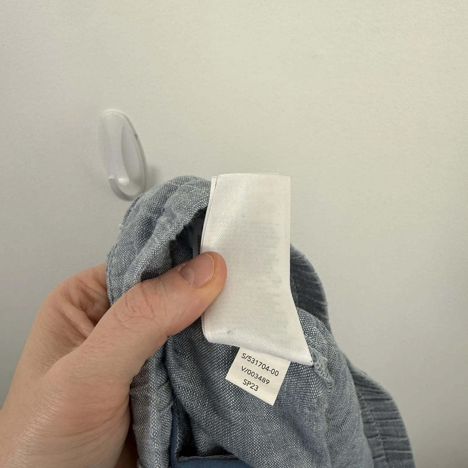 Athleta Retreat Linen Jogger Cambray Blue Lagenlook Coastal Womens 10 Tall - Image 9