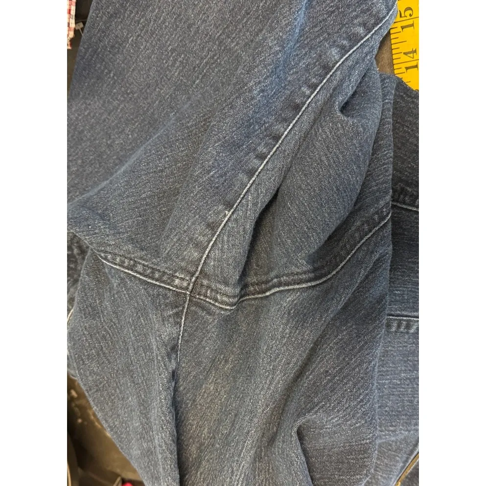 Vintage true Y2K dark wash flare jeans size 22 Y2K baddie versatile - Image 7